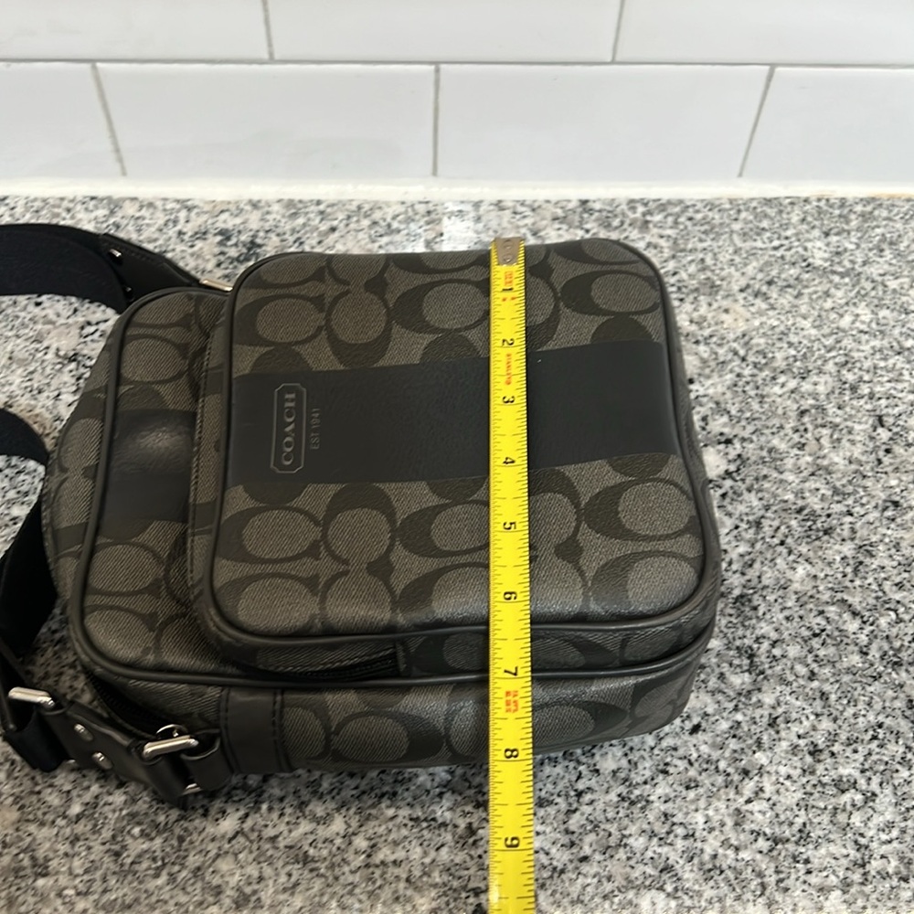 Coach - Heritage Stripe Flight Crossbody  - Coated Canvas - Picture 7 of 8